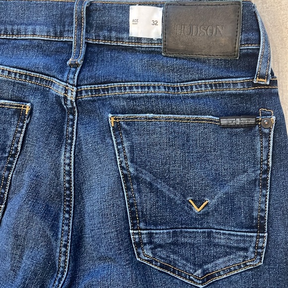 Hudson Ace Jeans Dark Blue Skinny Men's‎ Jeans Size 32 X 33 - Picture 1 of 8